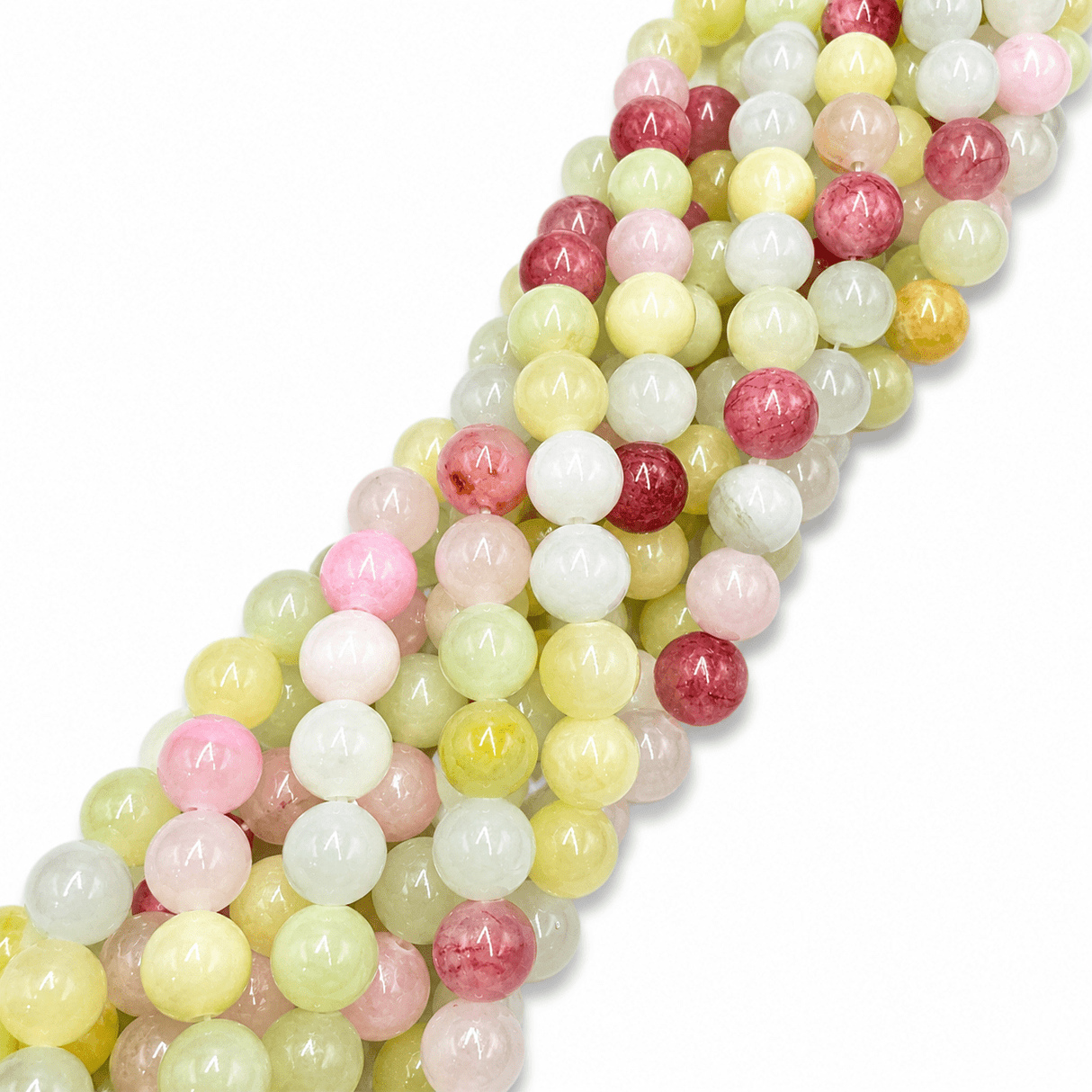 Jade Perler - Pastel Mix, Rund (10mm) - Uniq Perler - 750846