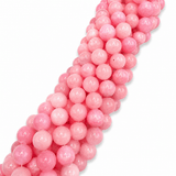 Jade Perler – Pink, Rund (10mm) - Uniq Perler - 112767