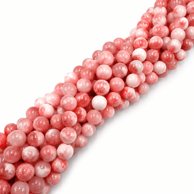 Jade Perler - Pink, Rund (4mm) - Uniq Perler - 111593