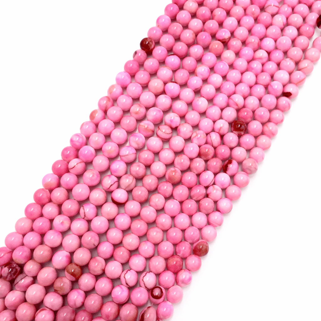 Jade Perler – Pink, Runde (8.5mm) - Uniq Perler - 119063