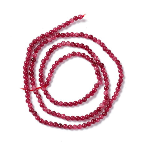 Jade Perler – Rød, Runde (2,5~3mm) - Uniq Perler - 123776