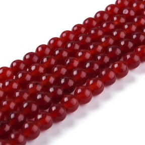 Jade Perler – Rød, Runde (6mm) - Uniq Perler - 125980
