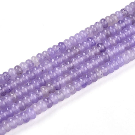 Jade Perler - Rondel, Lilla (4,5mm) - Uniq Perler - 114913