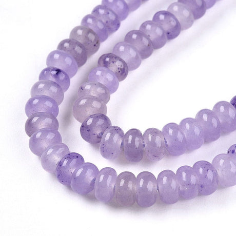 Jade Perler - Rondel, Lilla (4,5mm) - Uniq Perler - 114913