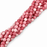 Jade Perler, Rosa Frostet, (8mm) - Uniq Perler - 178843