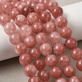 Jade Perler – Rosa, Runde (10~10,5mm) - Uniq Perler - 125053