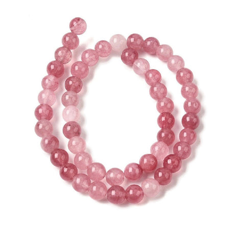 Jade Perler – Rosa, Runde (8mm) - Uniq Perler - 125158