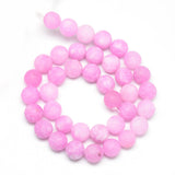 Jade Perler, Rosa/Pink, Frostet, (8mm) - Uniq Perler - 0000014415