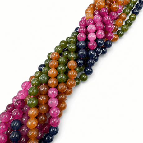 Jade Perler – Runde, Farve Mix (8,5mm) - Uniq Perler - 124344