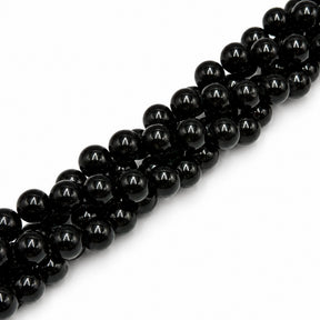 Jade Perler – Runde, Sort (14mm) - Uniq Perler - 125222