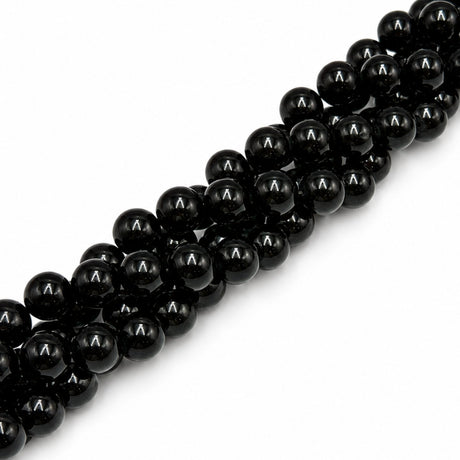 Jade Perler – Runde, Sort (14mm) - Uniq Perler - 125222