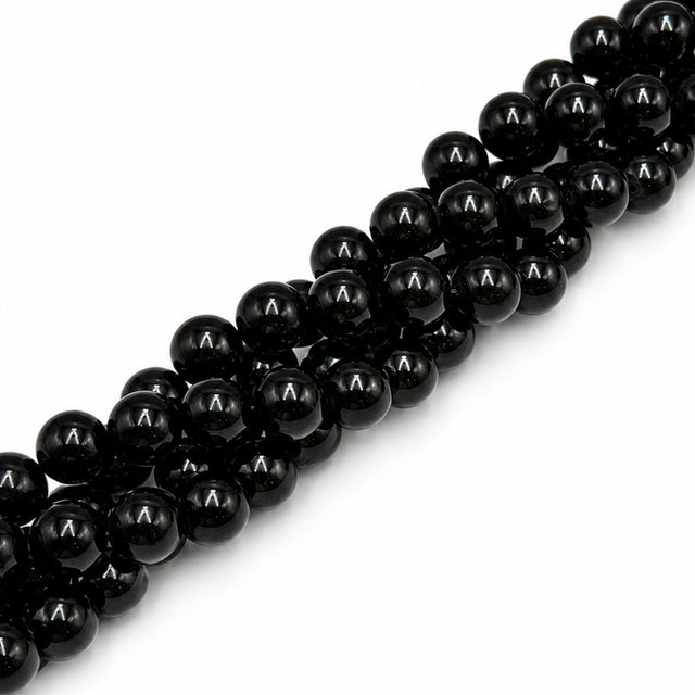 Jade Perler – Runde, Sort (14mm) - Uniq Perler - 125222
