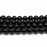 Jade Perler – Runde, Sort (14mm) - Uniq Perler - 125222