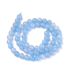 Jade Perler, Sart Lyseblå - (6mm) - Uniq Perler - 825847