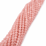 Jade Perler – Sart Rosa, Rund (8mm) - Uniq Perler - 115084