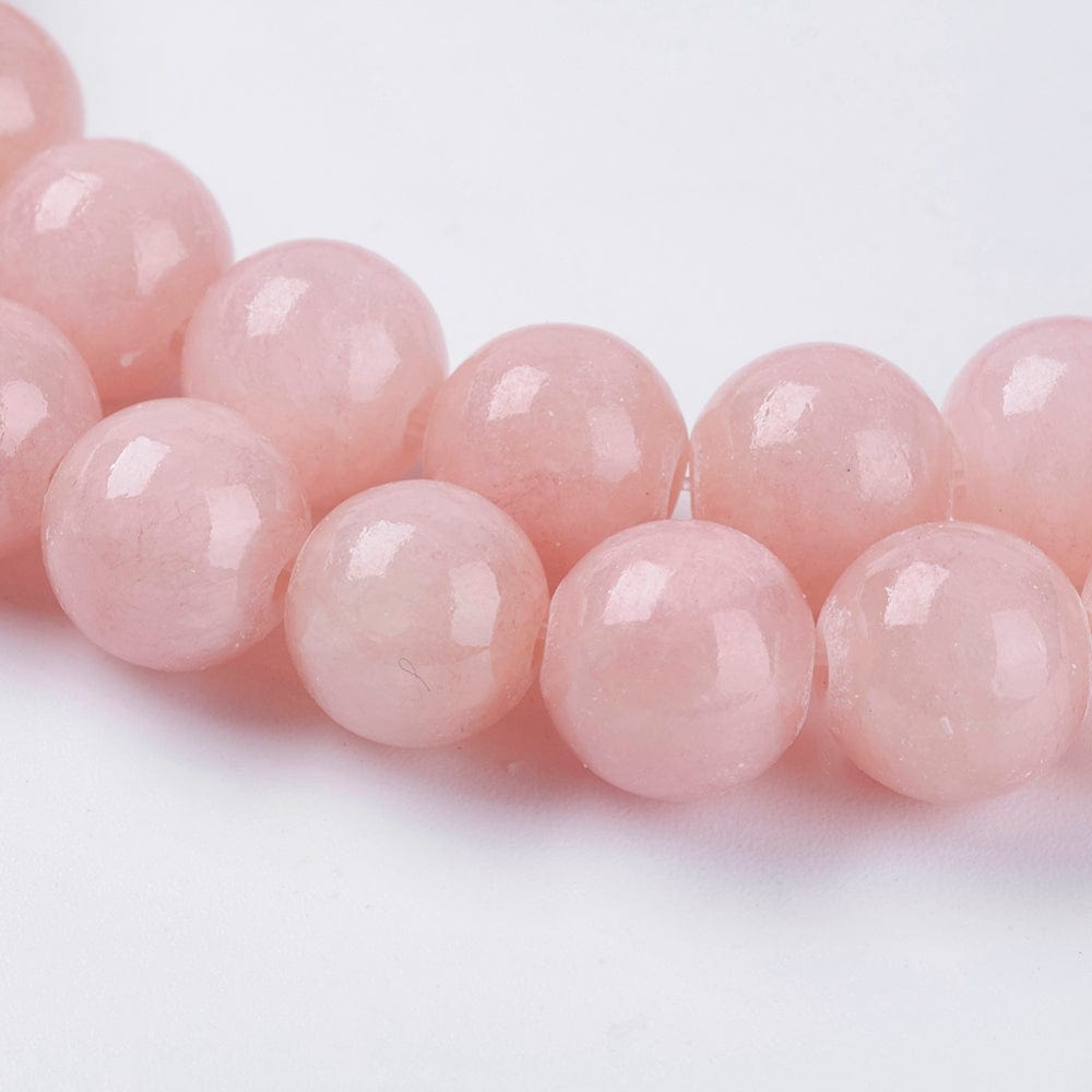 Jade Perler – Sart Rosa, Rund (8mm) - Uniq Perler - 115084