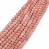 Jade Perler – Sart Rosa, Rund (8mm) - Uniq Perler - 115084
