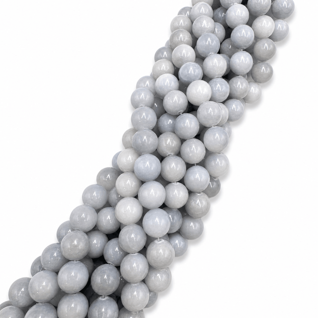 Jade Perler - Stål Blå (10mm) - Uniq Perler - 1438481223