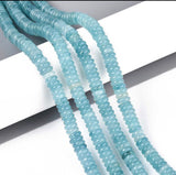 Jade Perler – Turkis, Rondel (6x2~3mm) - Uniq Perler - 122412