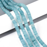 Jade Perler – Turkis, Rondel (6x2~3mm) - Uniq Perler - 122412