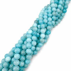 Jade Perler – Turkis, Runde (8mm) - Uniq Perler - 123650