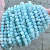 Jade Perler, Turkis/Grøn, Facetteret, (8mm) - Uniq Perler - 9108491413