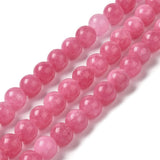 Jade, Pink, Runde, (8 - 8,5mm) - Uniq Perler - 112425