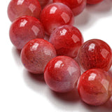 Jade, Rød, 10mm - Uniq Perler - 112225