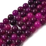 Jade Rund – Rød/Pink (8.5mm) - Uniq Perler - 117607