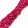 Jade Sten - 2-Farvet, Cerise Nuancer (8mm) - Uniq Perler - 115648