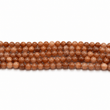 Jade Sten - Brun (6mm) - Uniq Perler - 112876
