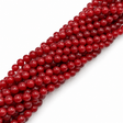 Jade Sten – Dyb Rød, Runde (8mm) - Uniq Perler - 120166