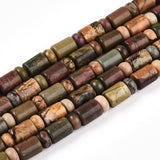 Jasper Perler, Rør og Rondel, 8,5x6mm og(5,5x4mm) - Uniq Perler - 114929