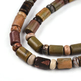 Jasper Perler, Rør og Rondel, 8,5x6mm og(5,5x4mm) - Uniq Perler - 114929