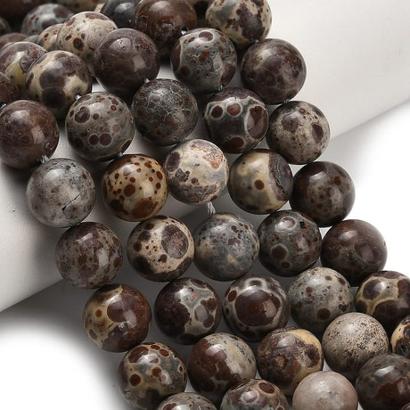 Jaspis Perler – Runde (10mm) - Uniq Perler - 