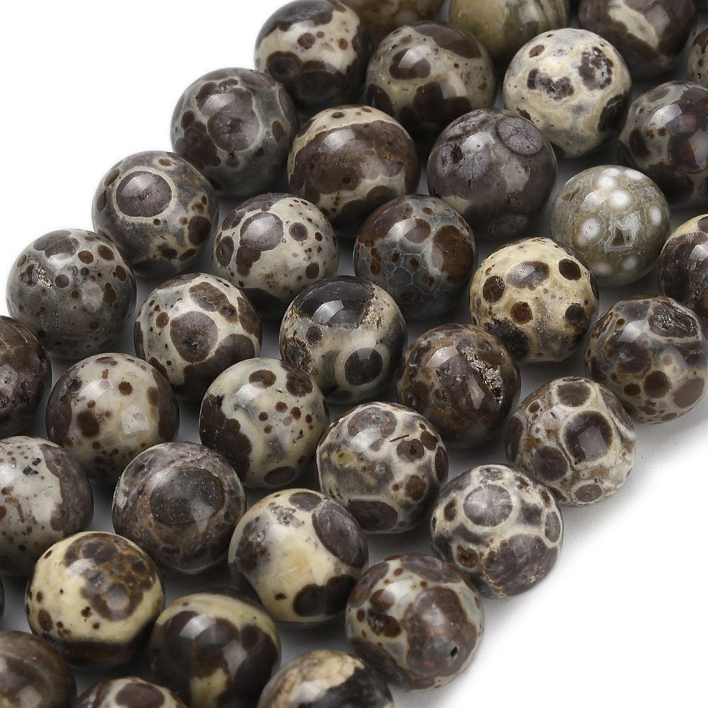 Jaspis Perler – Runde (9.5~10mm) - Uniq Perler - 