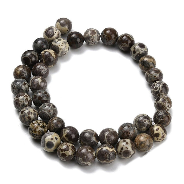 Jaspis Perler – Runde (9.5~10mm) - Uniq Perler - 