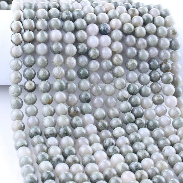 Jaspis Sten, Green Grass, (10mm) - Uniq Perler - 117919