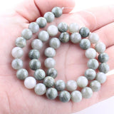 Jaspis Sten, Green Grass, (10mm) - Uniq Perler - 117919