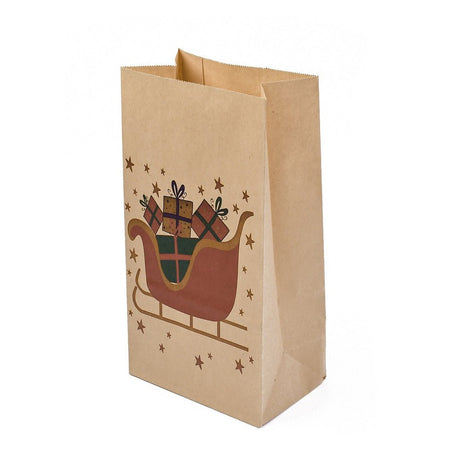 Jule Gavepose i Papir – Mix Motiver, Rektangel (13x8x2cm) 10 stk - Uniq Perler - 