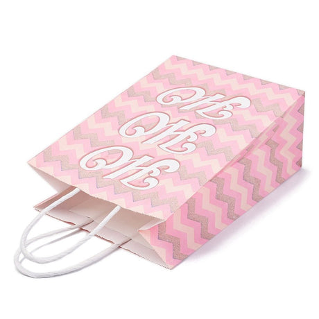 Jule Gavepose i Papir – Mix Motiver, Rektangel (18x15x8cm) 10 stk - Uniq Perler - 