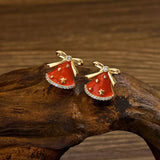 Juleklokke Ørestikkere – 18K Forgyldt (15x15mm) - Uniq Perler - 116458