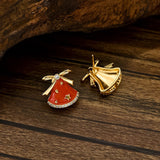 Juleklokke Ørestikkere – 18K Forgyldt (15x15mm) - Uniq Perler - 116458