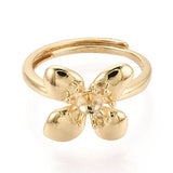 Justerbar Ring - Blomst – Til Topboret Perle - Uniq Perler - 