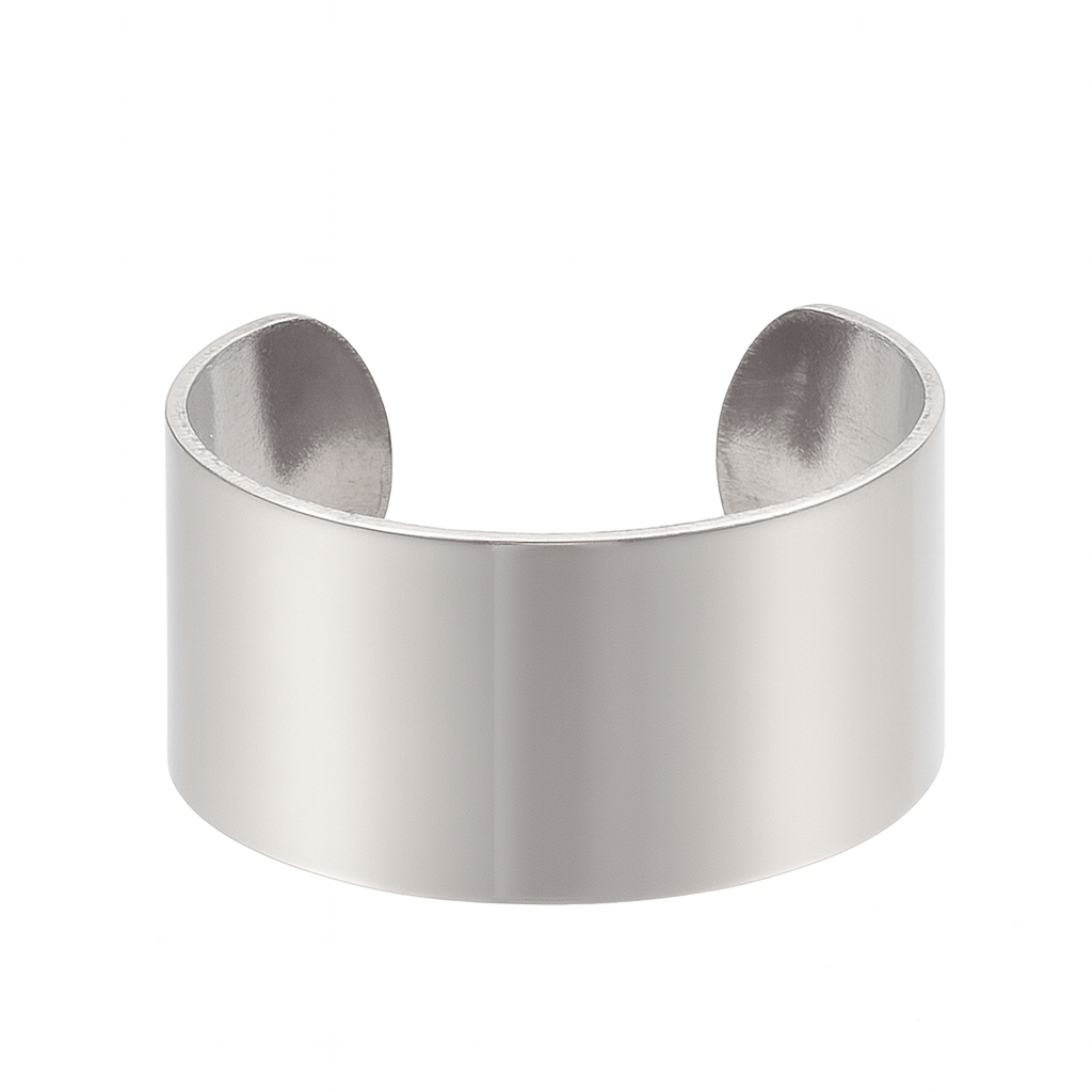 Justerbar ring i stål til Diy projekter, (18 mm) 2 stk. - Uniq Perler - 115550