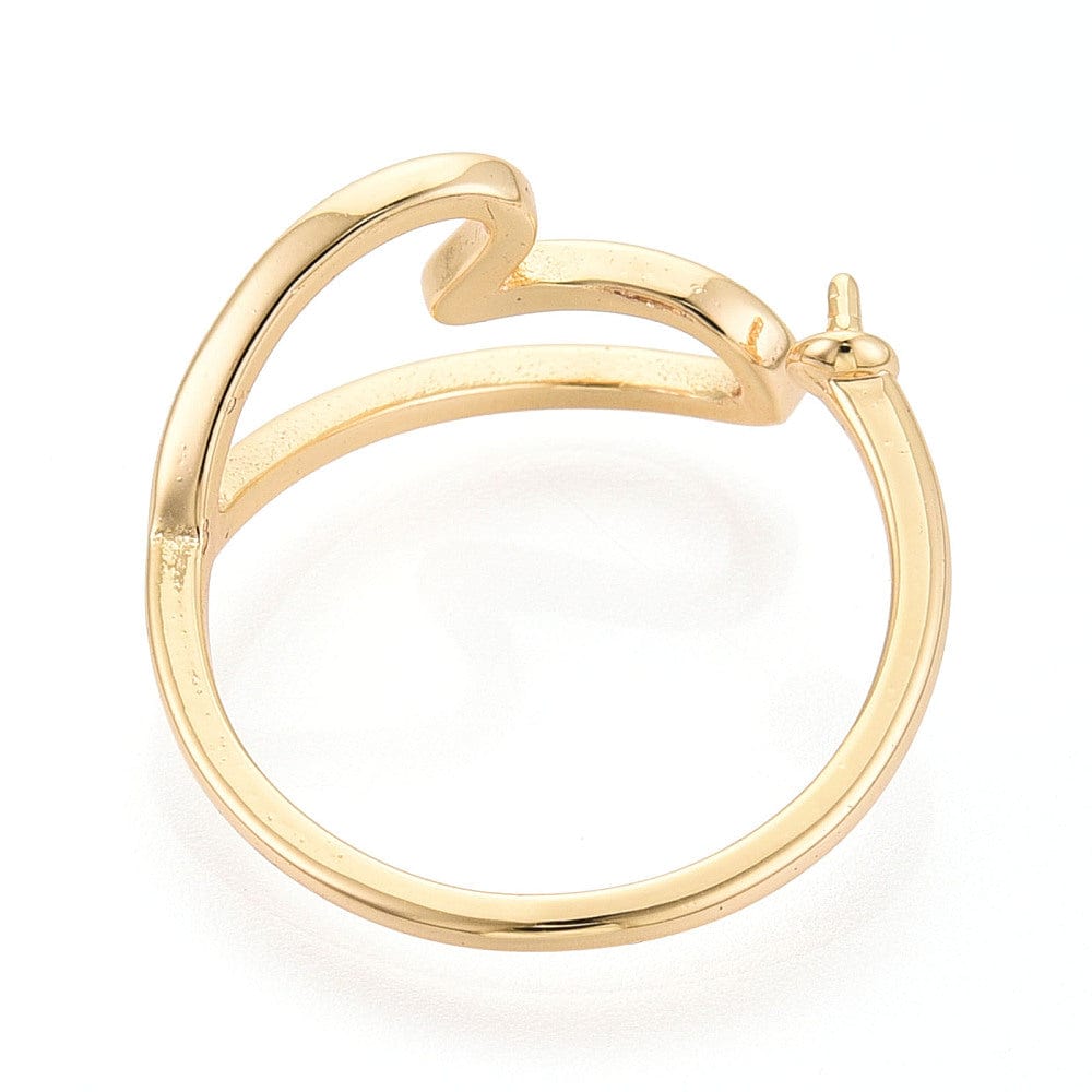 Justerbar Ring med Hjerte – Til Top/anboret Perle - Uniq Perler - 115790