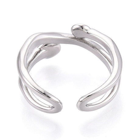 Justerbar Ring med Hjerte – Til Top/anboret Perle - Uniq Perler - 115792