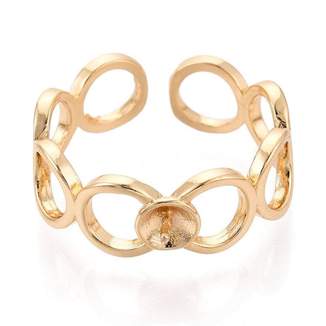 Verstellbarer Ring – Für gebohrte Perle - Uniq Perler - 