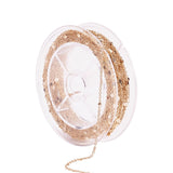 Kæde med Flade Runde Led – 18K Forgyldt (1,5x1x0,3mm) 1m - Uniq Perler - 