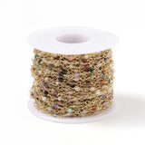 Kæde Med Natursten – Forgyldt, 1m - Uniq Perler - 115055